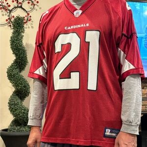 Reebok Men's Red and White Cardinals Jersey